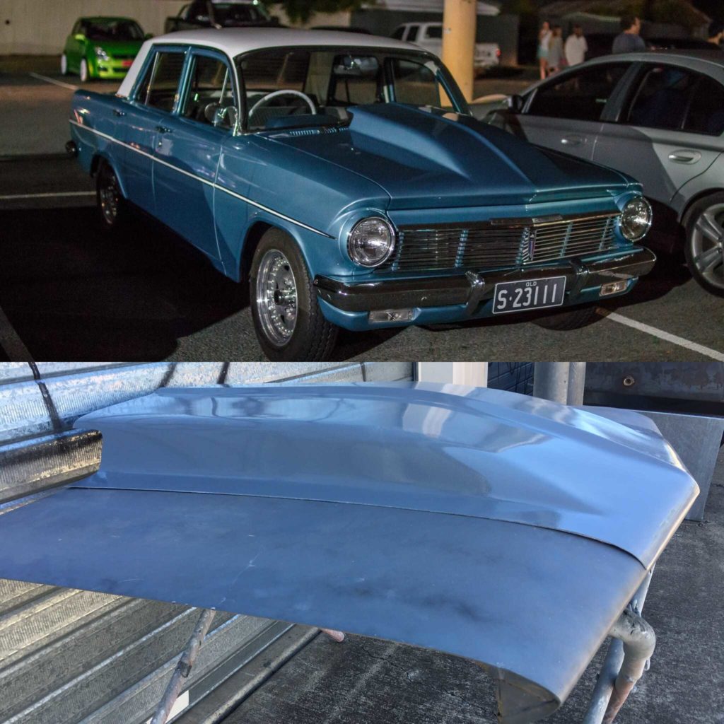 Eh Commodore HOLDEN COMMODORE EH / EJ 4 INCH REVERSE COWL BONNET HOOD SCOOP ONLY ...
