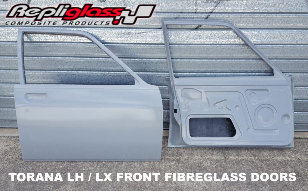 HOLDEN TORANA LH / LX SEDAN FULL FIBREGLASS FRONT DOORS RACE CAR / DRAG