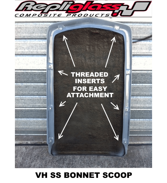 HOLDEN COMMODORE VK and VH SS BONNET REVERSE HOOD SCOOP – Repliglass ...