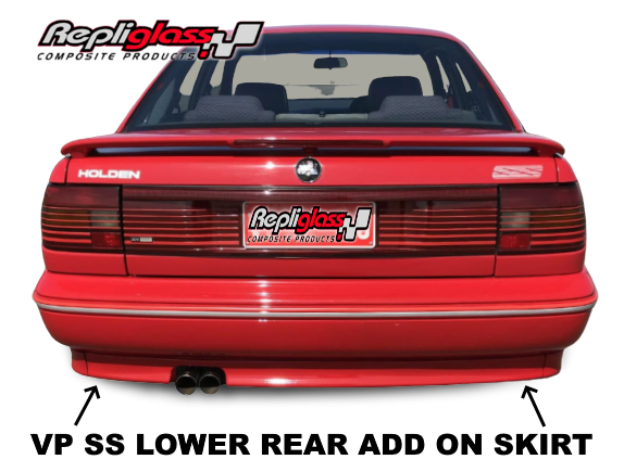HOLDEN COMMODORE VP SS REAR BUMPER BAR LOWER SPOILER LIP ADD ON SKIRT ...