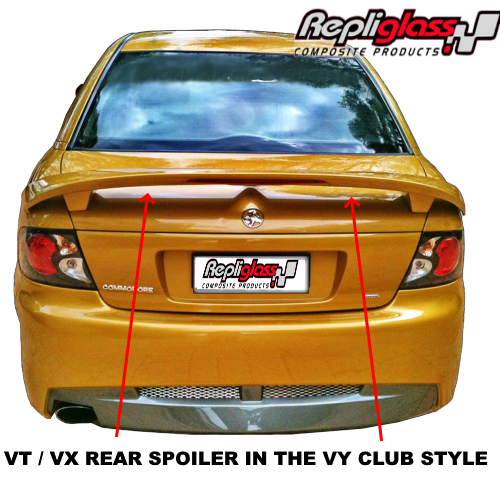 Holden Commodore VX VT sedan rear boot spoiler in the VY club style wing bodykit part