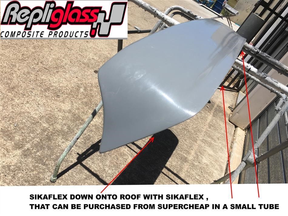 HOLDEN COMMODORE VY UTE ROOF WING SPOILER TO SUIT ALL MODELS VU / VZ EXCEPT HSV Repliglass Pty Ltd