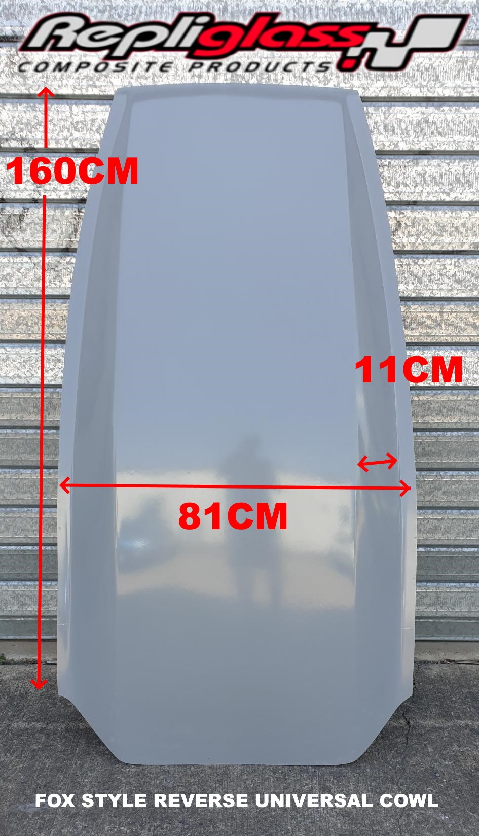 UNIVERSAL FOX STYLE REVERSE COWL DRAG CAR SCOOP FIBREGLASS Repliglass Pty Ltd