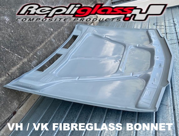 HOLDEN COMMODORE VK FULL FIBREGLASS HINGED STANDARD BONNET – Repliglass ...