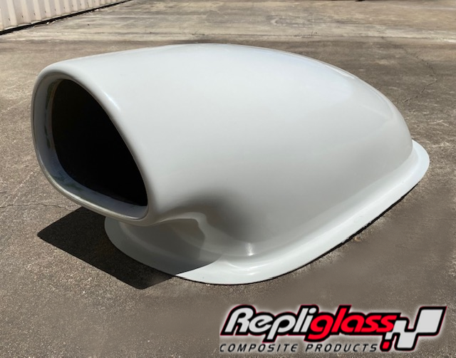 Speedway Motors Fiberglass Hood Scoop – Pro Stock Drag Car, 32 X 22 X 6 Inches, Universal