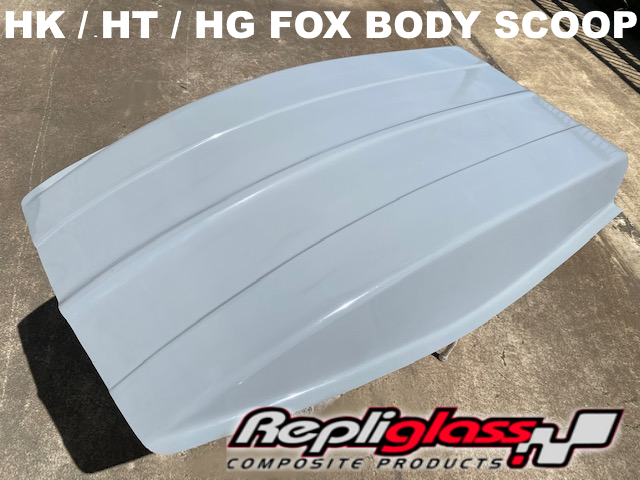 HOLDEN HK / HT / HG FOX BODY REVERSE COWL BONNET SCOOP 4.9inch HIGH –  Repliglass Pty Ltd