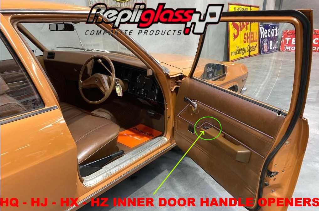HOLDEN HQ HJ HX HZ INNER DOOR HANDLE OPENER RIGHT HAND SIDE CHROME TO