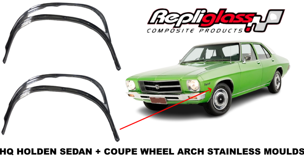 HOLDEN HQ SEDAN + MONARO COUPE STAINLESS WHEEL ARCH MOULDINGS TRIM KIT ...
