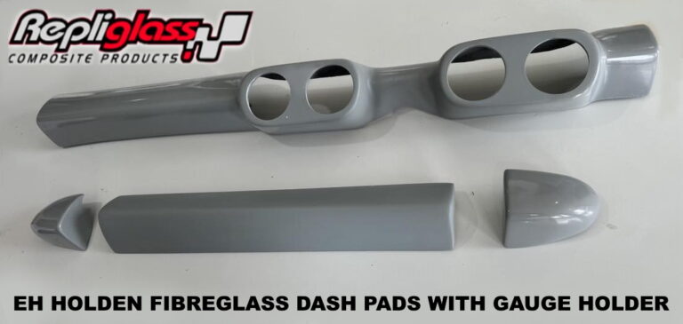 HOLDEN EH INTERIOR DASH CRASH PAD SET WITH GAUGE HOLDER IN FIBREGLASS 4 ...